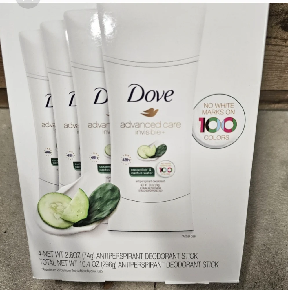 Dove advanced care invisible+ Antiperspirant Deodorant, 2.6 oz, 4-…